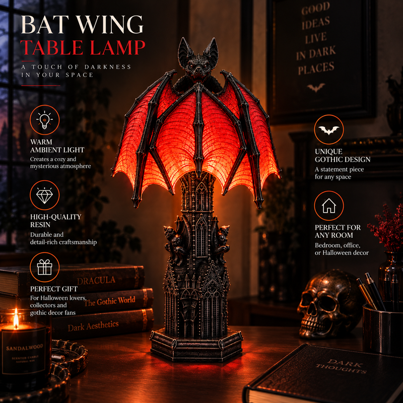 Bat Halloween Lamp By Linello