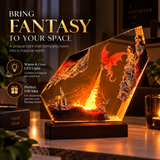 Fire Dragon Halloween Lamp by Linello