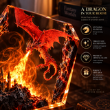 Fire Dragon Halloween Lamp by Linello