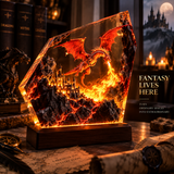 Fire Dragon Halloween Lamp by Linello